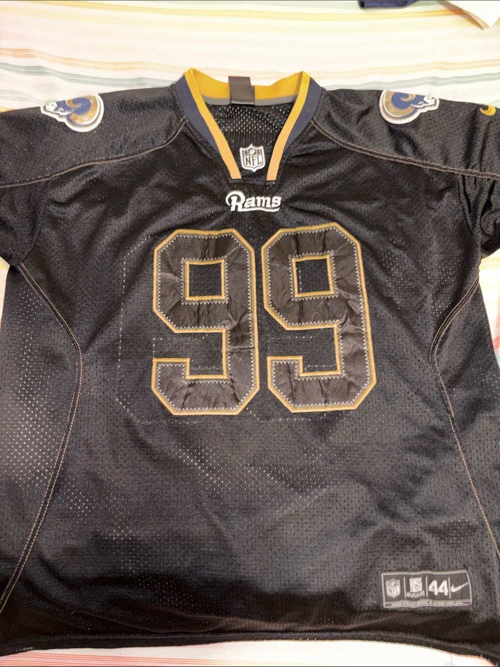 Rams Aaron Donald #99 Men's Black Nike NFL Jersey